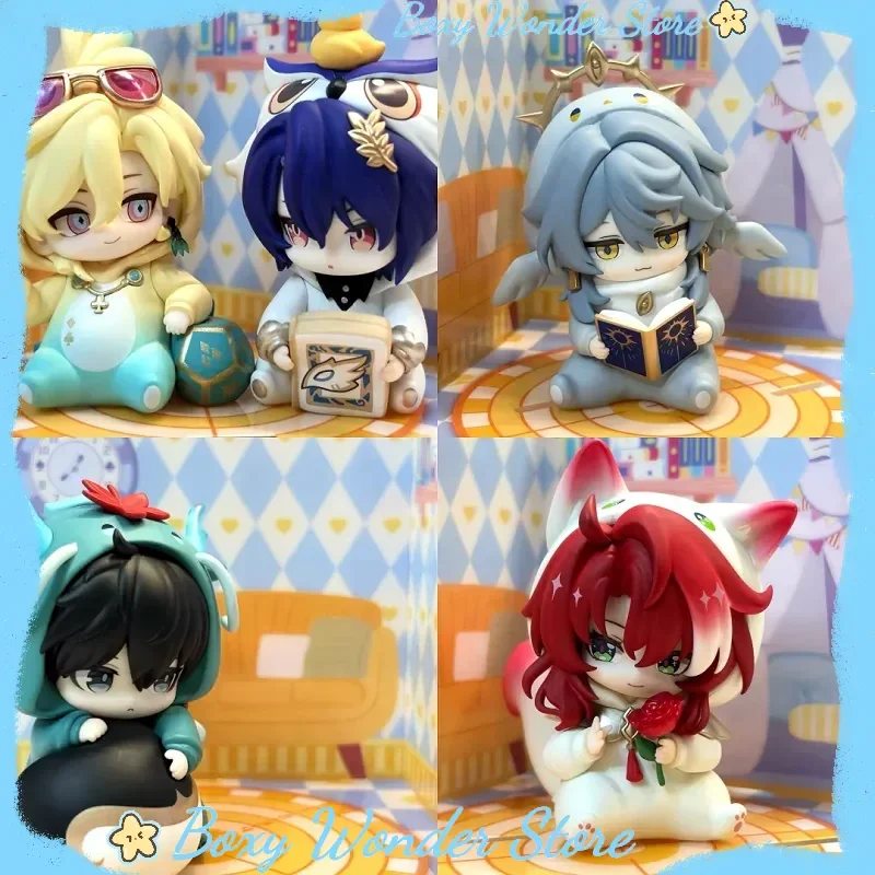 Горячая новинка: Серия фигурок Mihayo Honkai Star Rail для мальчиков, коллекционная аниме-фигурка в слепой коробке, милая Q-версия, украшение для стола, популярная кукла