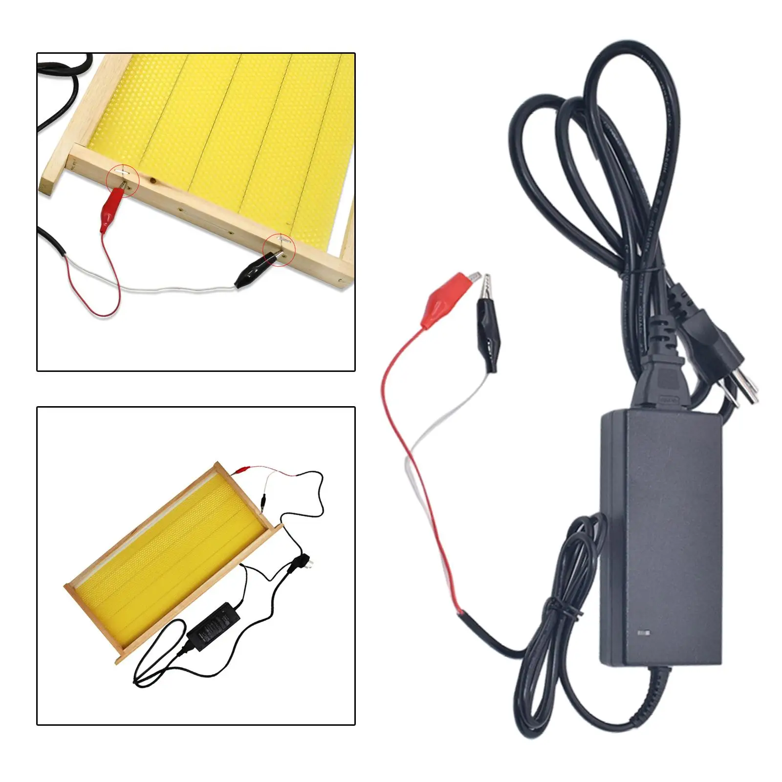 Electric Embedder Heating Device 12V 4A 220V Wax Foundation Embedder for Beekeeper Apiculture Beekeeping Tool Bee US Adapter