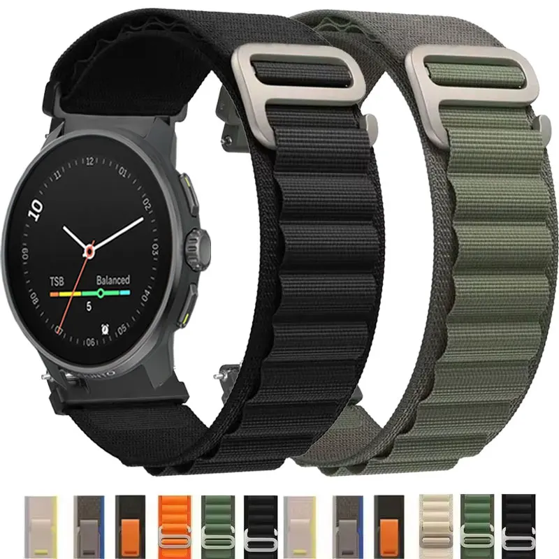 20/22 مللي متر حزام حلقة من النايلون للغارمين Forerunner 965 256 55 165 سوار رياضي نشط 5/Vivomove Trend/Vivoactive 5/Venu 3/2 Band