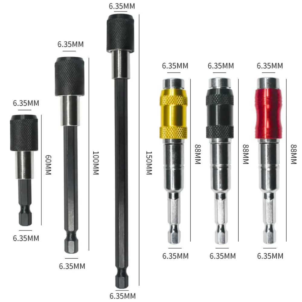 Drill Bit Holder Magnetic Swiveling Bit Tip Holder Set Drill Bit Extension Pivot 1/4 Inch Hex Quick Release Pivoting Screwd