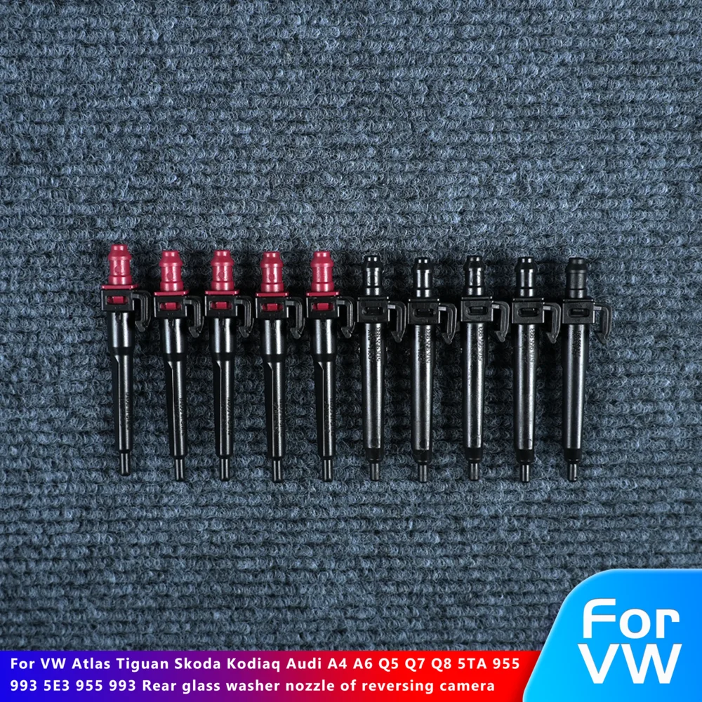 

5TA 955 993 5E3 955 993 Rear glass washer nozzle of reversing camera For VW Atlas Tiguan Skoda Kodiaq Audi A4 A6 Q5 Q7 Q8