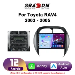 For Toyota RAV4 RAV 4 2003 - 2005 Android Car Radio Automotive Multimedia Player Navigation GPS Carplay Touch Screen Auto Stereo