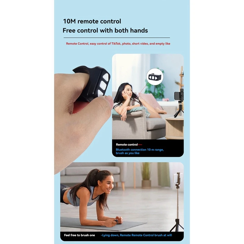 Wireless Bluetooth Remote Control Finger Ring Remote Control Remote Controller For Camera Video Software