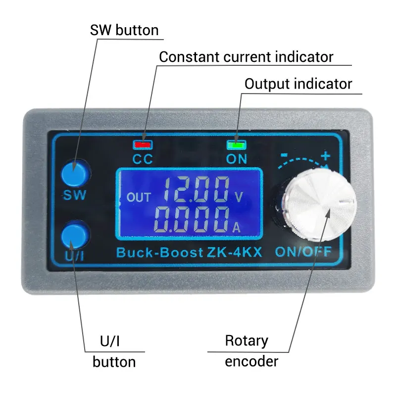 4KX Programmable CNC Buck-Boost DC Adjustable Regulated Power Supply DIY Constant Voltage Constant Current Solar Charging