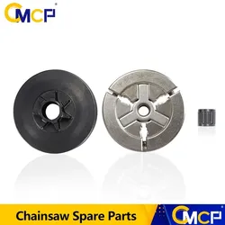 CMCP Clutch Drum & Clutch & Needle Bearing Fit For Chinese Chainsaw 4500 5200 5800 45cc 52cc 58cc