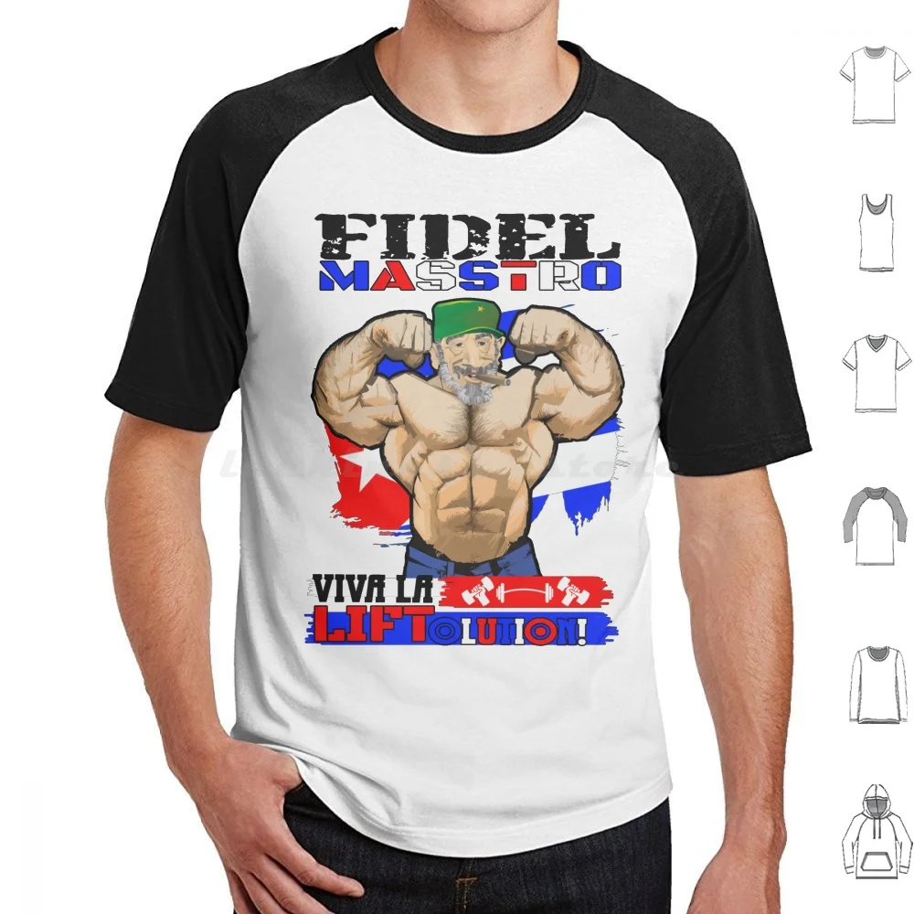 

Fidel Masstro T Shirt 6xl Cotton Cool Tee Gym Lifting Bro Weights Free Weights Training Powerlifting Gym Gym Nerd Geek Gamer