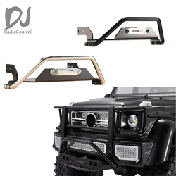 Parachoques delantero y trasero de Metal para coche teledirigido, piezas de accesorios de actualización, para DJ 1/10, color plateado y negro, para Trx4, G500, Trx6, G63