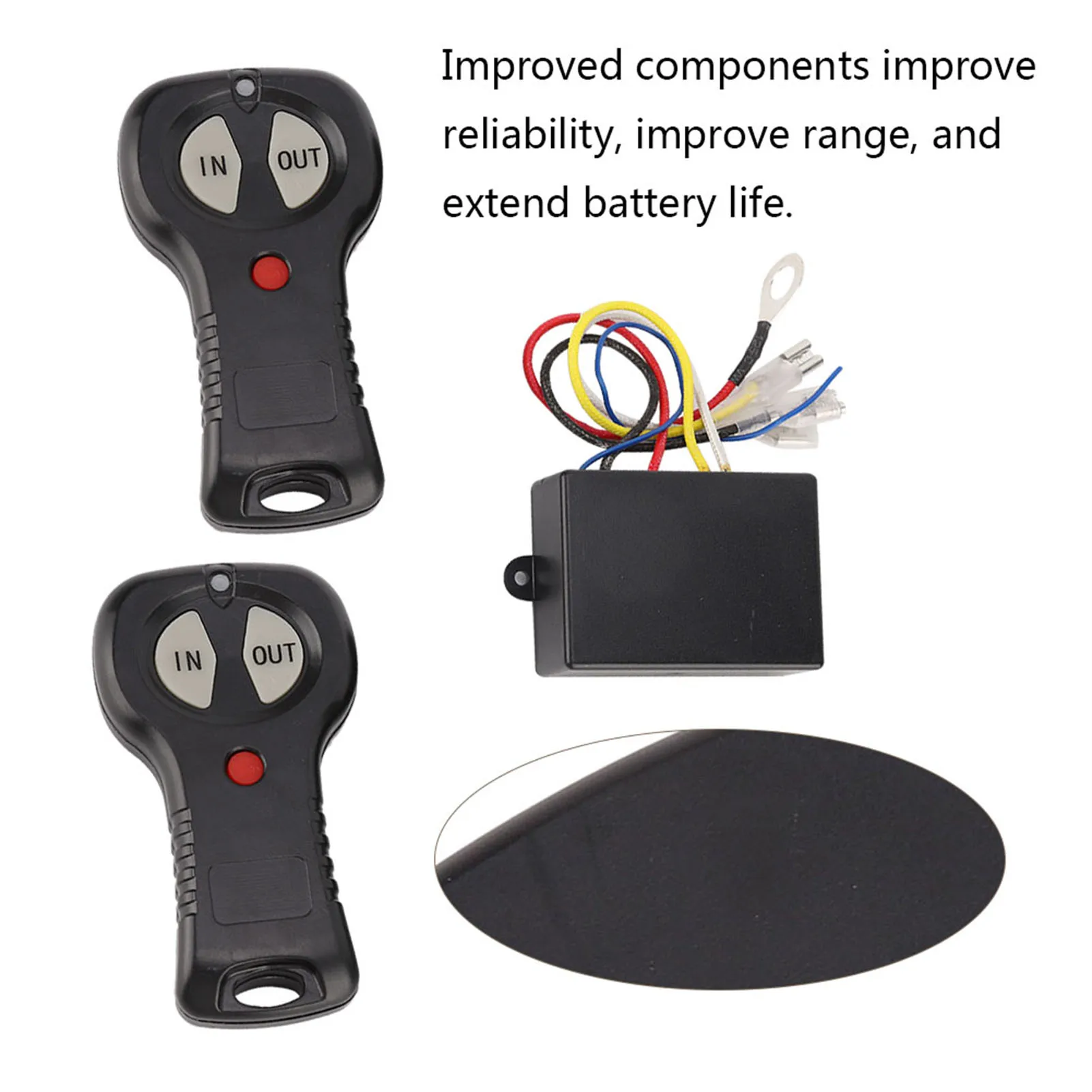 1 زوج 12 فولت العالمي اللاسلكية ونش التحكم عن بعد مجموعة التحكم لسيارة شاحنة ونش عن بعد ونش التحكم عن بعد ونش التحكم #3