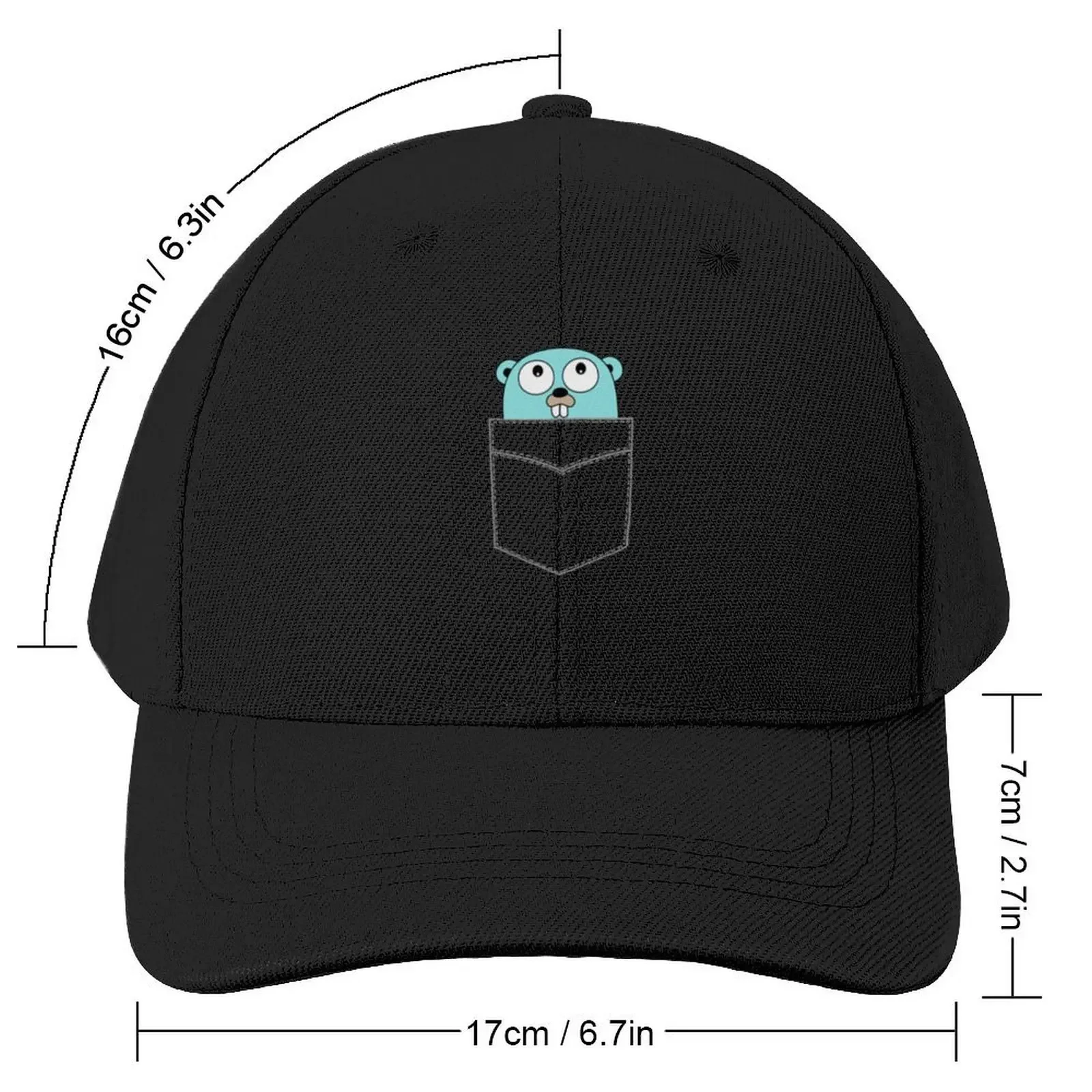 Golang Baseball Cap funny hat Snap Back Hat Bobble Hat Trucker Hats For Men Women's