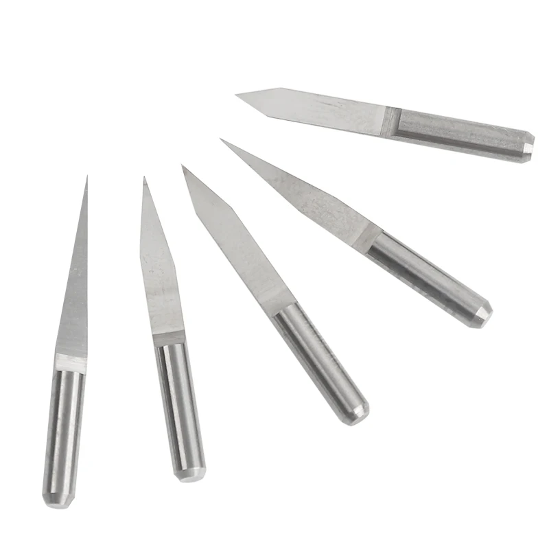 Imagem -05 - Brocas de Gravura em Forma de v Brocas de Carboneto Pcb de Fundo Plano de 3.175 mm Broca Roteadora Cnc 10 15 20 20 20 30 Graus Ferramentas de Fresa com 10 Peças