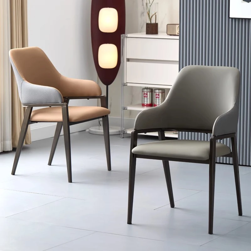 

Set Of 2 Modern Dining Chairs Ergonomic Comfortable Nordic Unique Dining Chair Luxury Delicacy Chaises Salle Manger Furniture