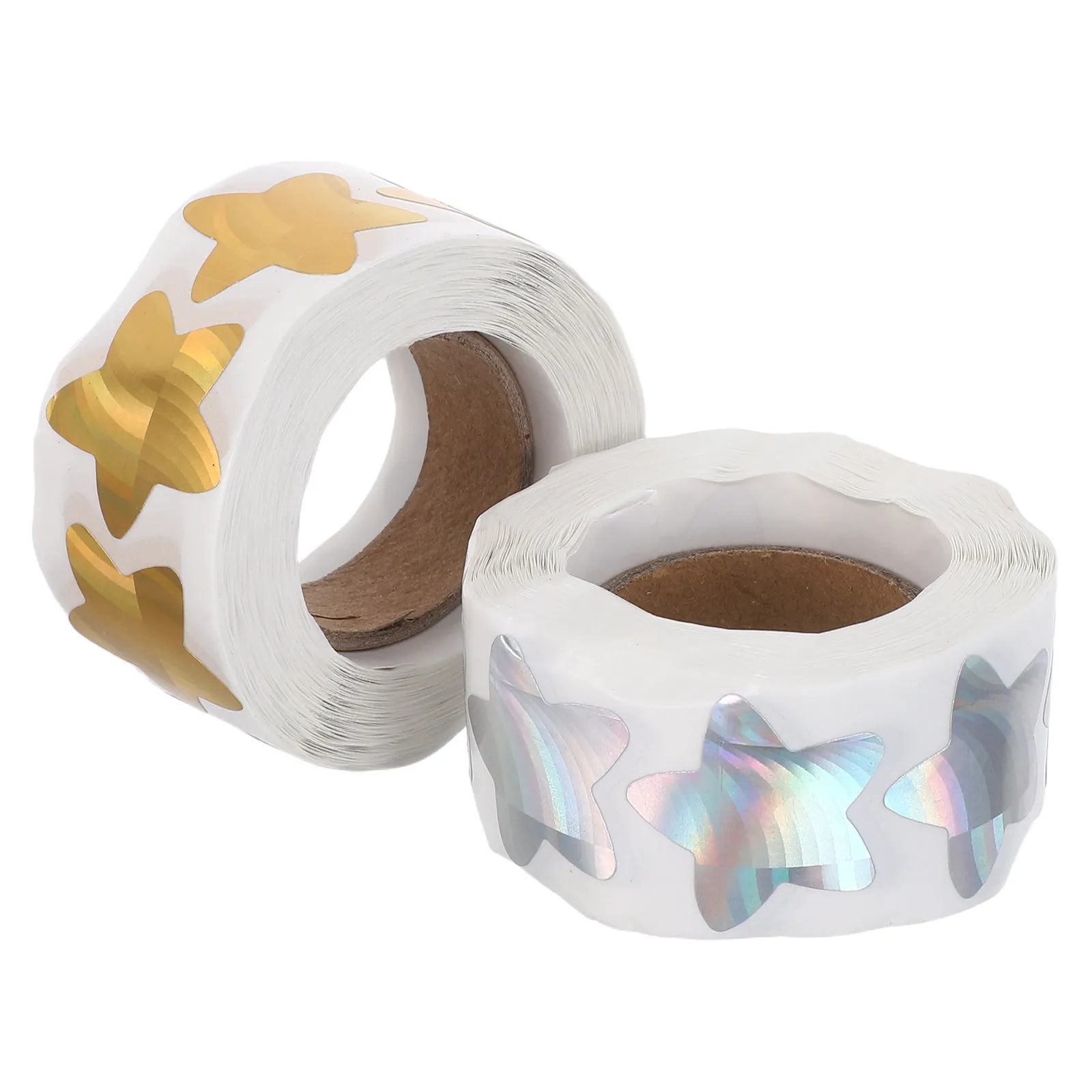 

500Pcs Gold Round Envelope Sealing Stickers Star Design Self Adhesive Packaging Labels for Presents Product Box Seals Greeting