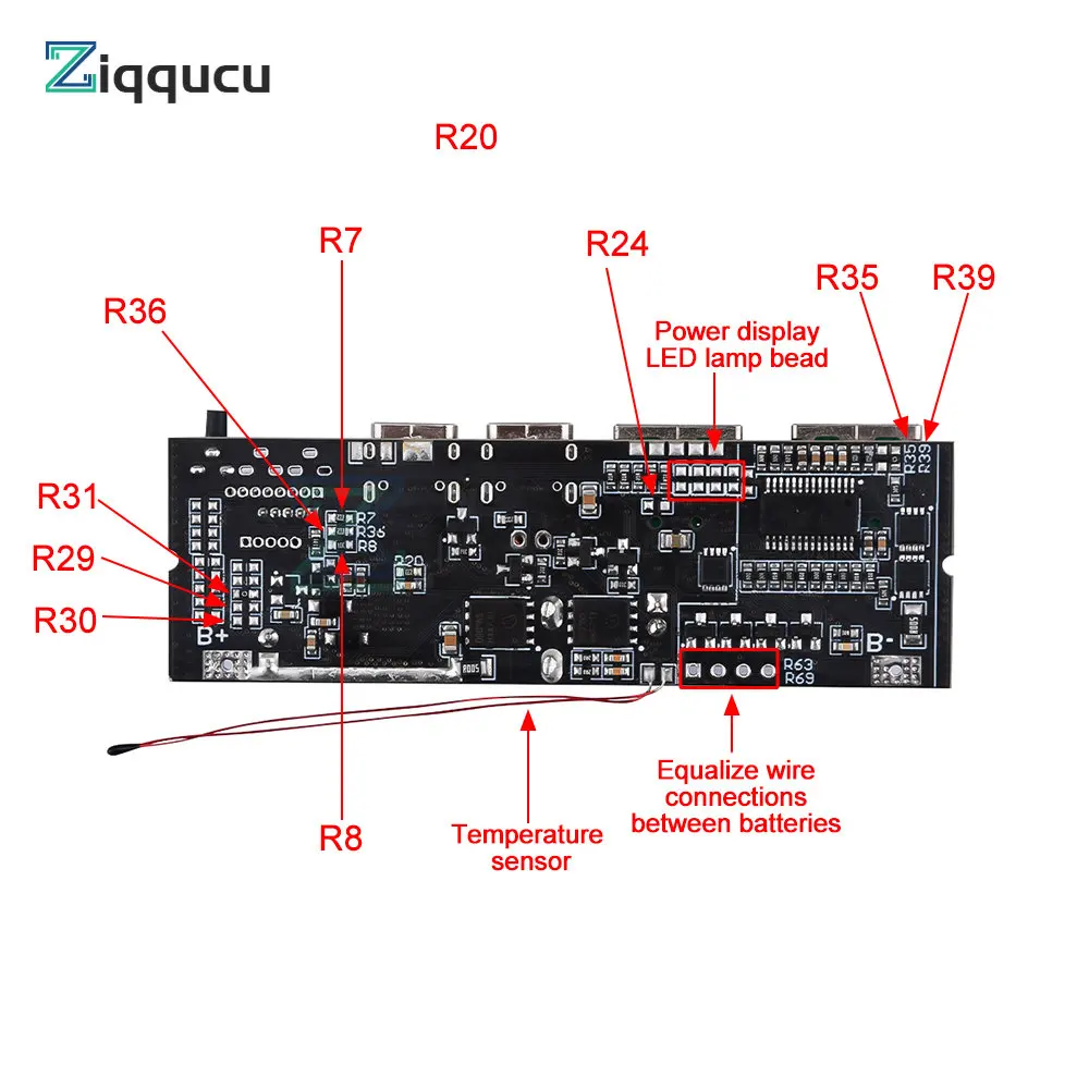 Moduł zabezpieczający ładowarkę 18650. Płytka modułu PCB Power Bank. Podwójne szybkie ładowanie USB z zabezpieczeniem BMS