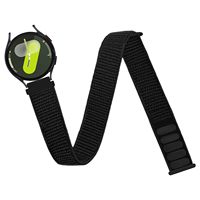 Sport Ankle/Arm Bands Compatible with 20mm for Samsung Galaxy Watch 7/6/Classic/5/4/3 Braided Loop Nylon Strap for Huawei Watch