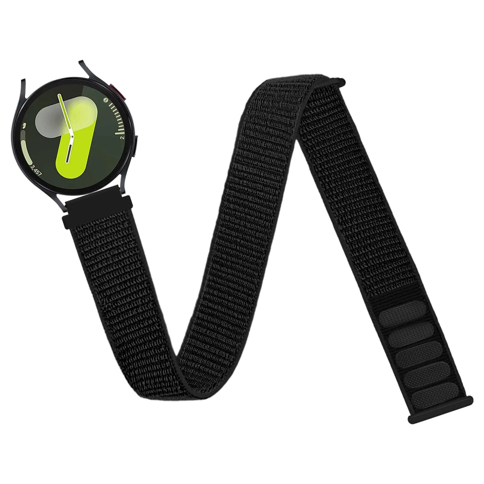 Sport Ankle/Arm Bands Compatible with 20mm for Samsung Galaxy Watch 7/6/Classic/5/4/3 Braided Loop Nylon Strap for Huawei Watch