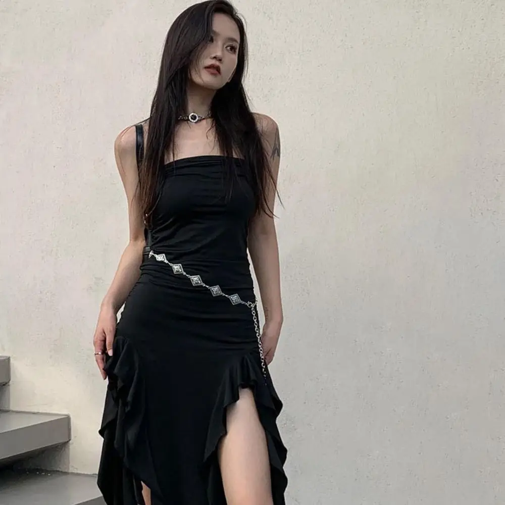 

Fashion Adjustable Vintage Waist Chain Dress Decor All-match Metal Waist Belt Ethnic Style Y2K Retro Waistband Party