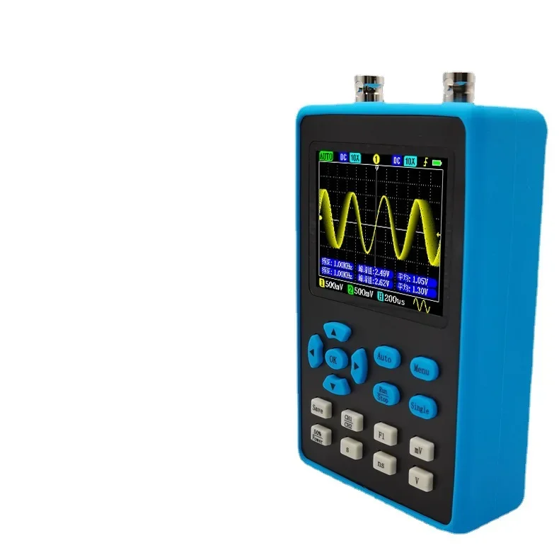 2512G handheld digital oscilloscope 120M bandwidth dual channel portable signal generator 500 sampling rate