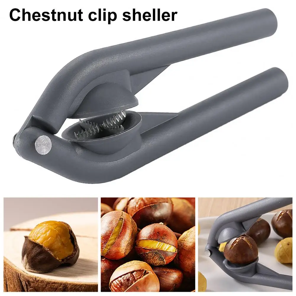 1/2Pcs Chestnut Clip Portable Chestnut Cutter Tool for Walnuts Almonds Pecans Stainless Steel Nut Sheller Kitchen Gadget