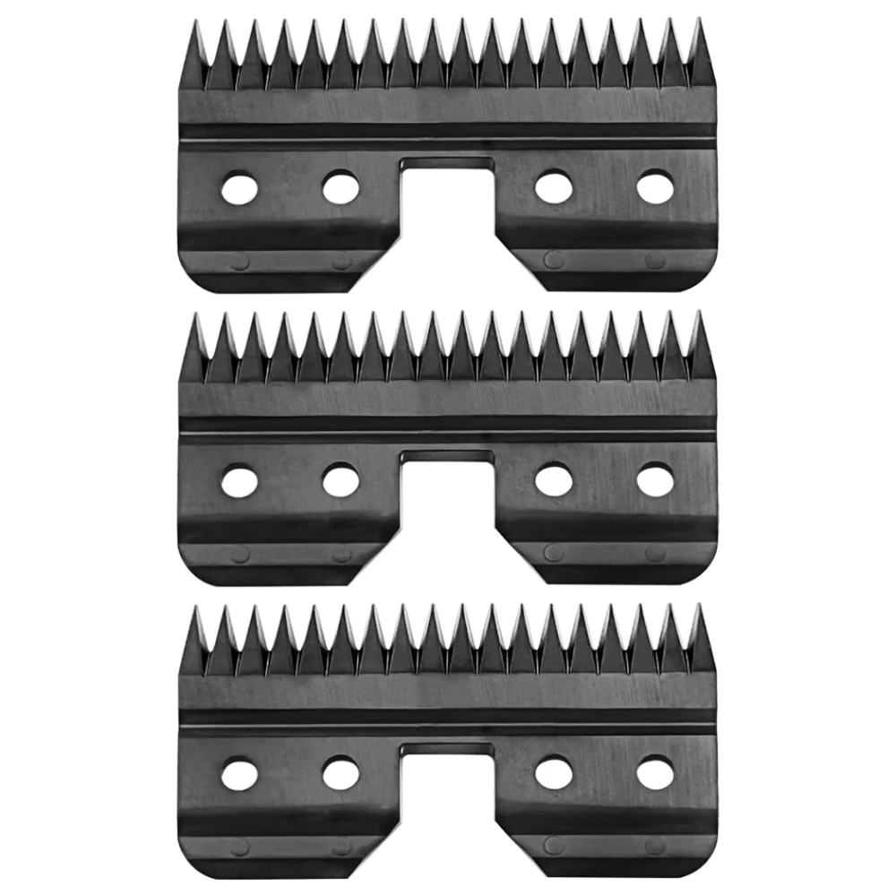 

3pcs Black Fast Feed Ceramic Blades Replacement Blades for Oster Fast Feed Clipper A5 Grooming Clippers Movable Blade