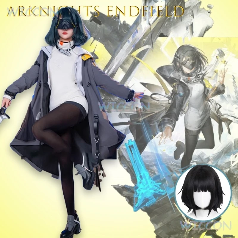 

Game Accurate Outfit Arknights Endfield Administrator Cosplay Costume with Coat Gloves Women Halloween Party Cosplay