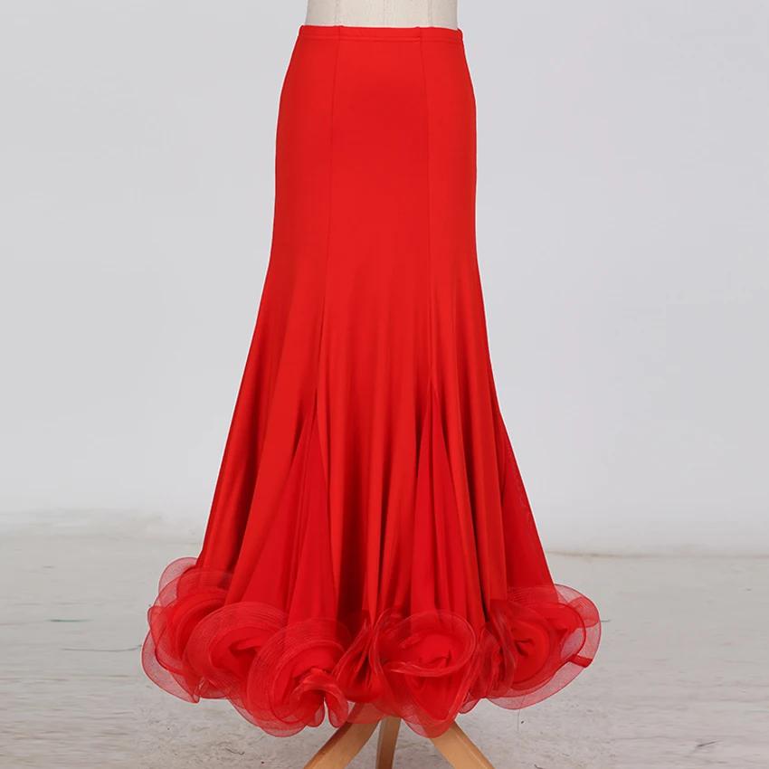 Lady Ballroom Dance Skirt Women's Modern Dancing Practice Skirt National Standard Dance Skirt Women's Ballroom Dance Suit Female