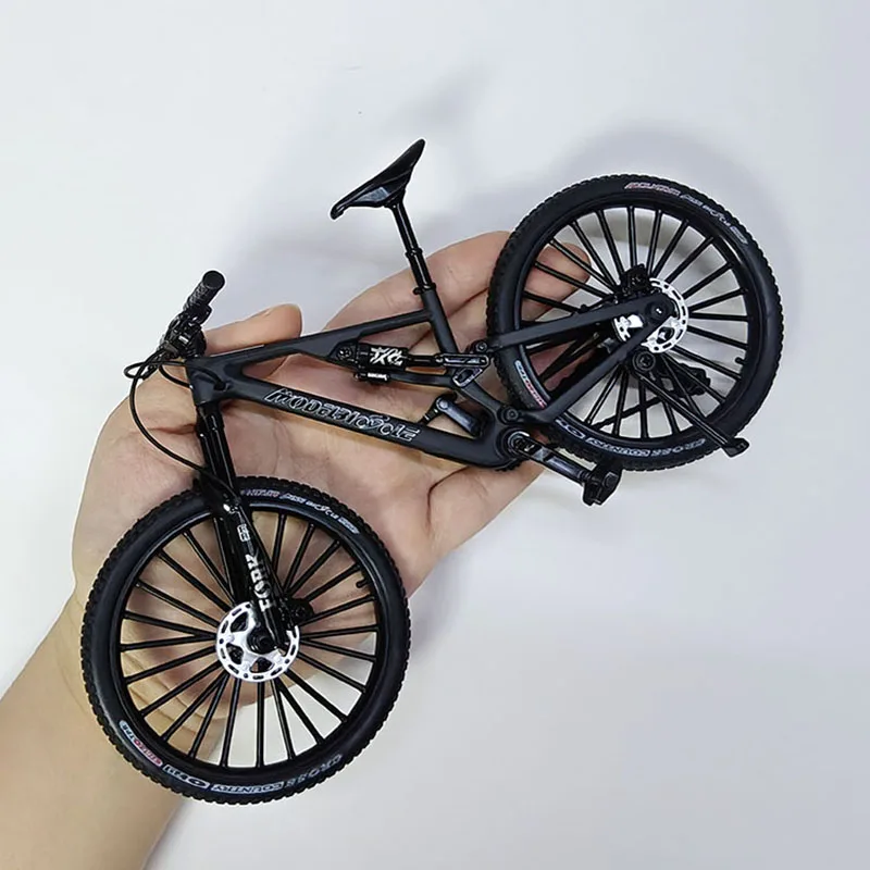 New 1:8 Model Mini Alloy Bicycle Diecast Metal Toy Bikes Mountain Finger Bicycle Model Simulation Collection Gifts Toys Boys