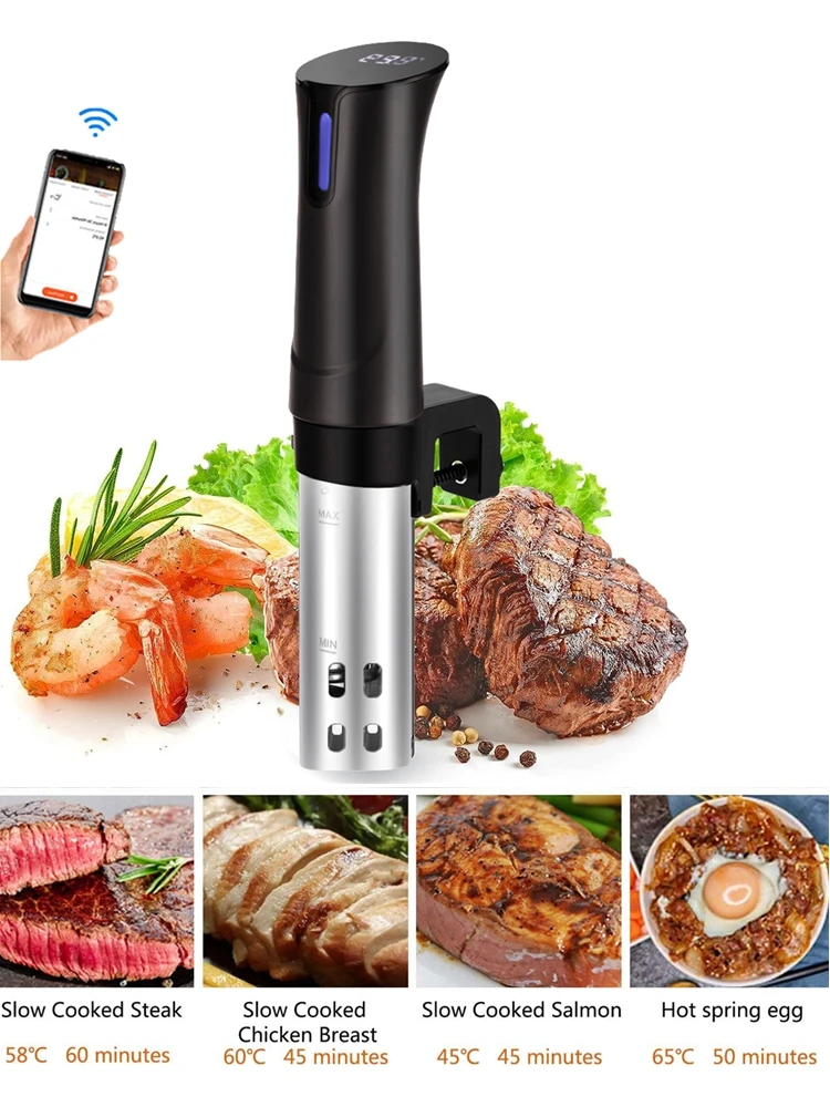 Smart Wifi Sous Vide Cooker 1100W APP Control Kitchen Slow Cooker Thermal Immersion Circulator Cooking Machine Home Appliance