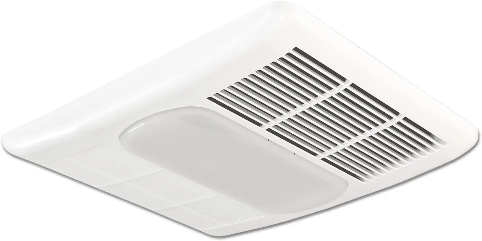 Delta Breez Radiance 80 CFM Exhaust Bath Fan with Light and Heater,Off White