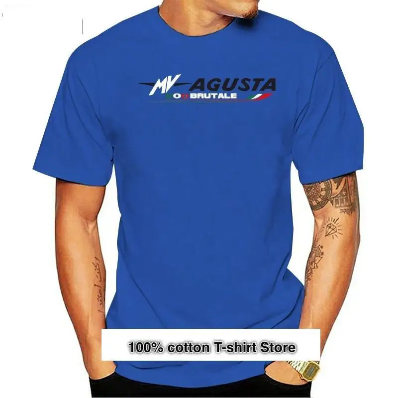 Camiseta clásica Mv Agusta para hombre, camisa divertida gris Brutale, novedad, 800