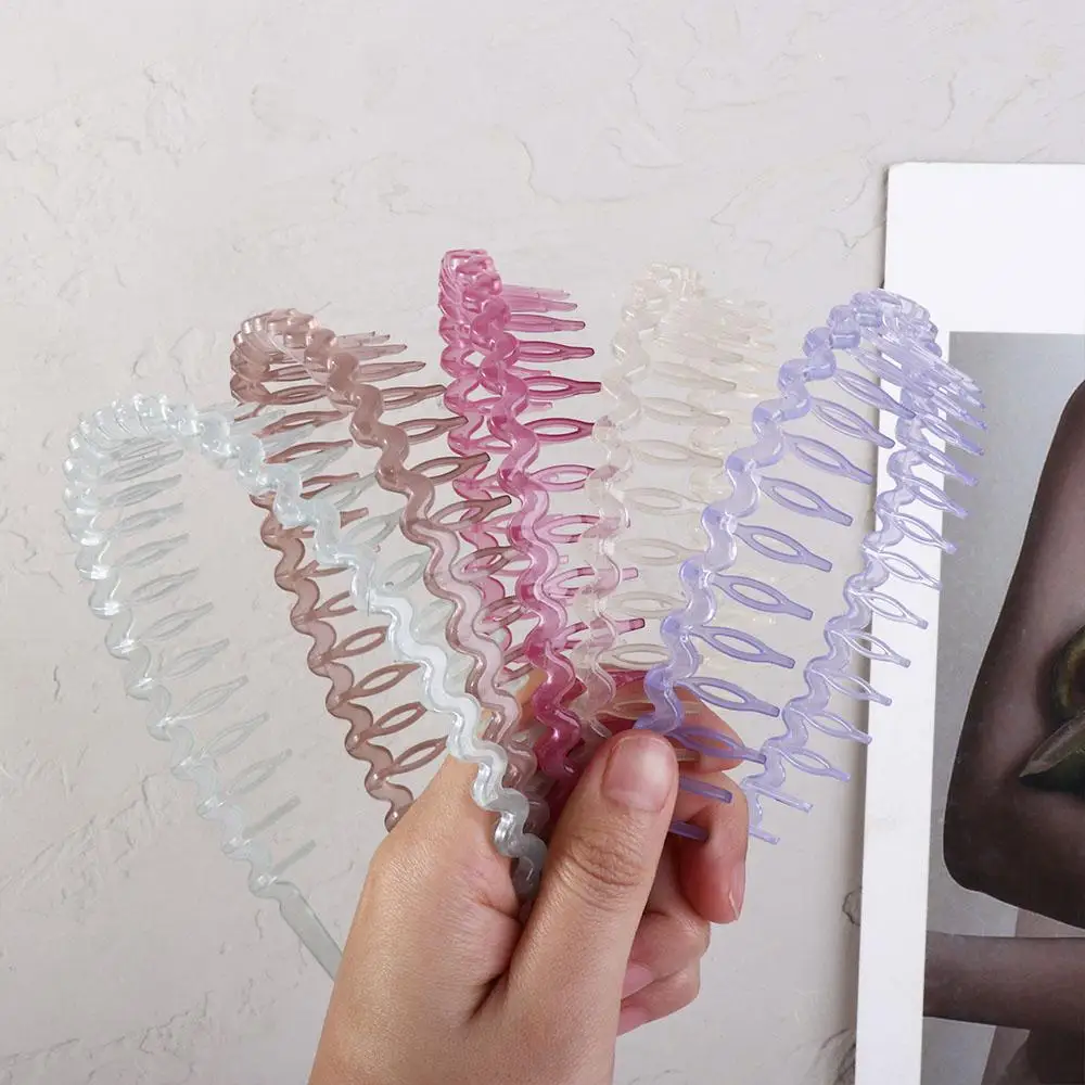 

Sweet For Women For Girls Headwear Non-slip Hair Comb Toothed Hair Band Wave Headband Hair Accessories Korean Style Hairband