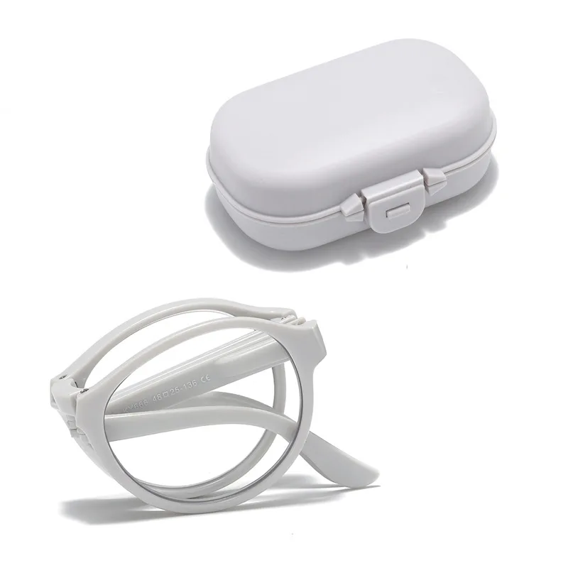 

Folding Reading Glasses with Case Anti Blue Light Blocking Unisex Portable Presbyopic Eyeglasses for Woman and Man Eyewear Frame