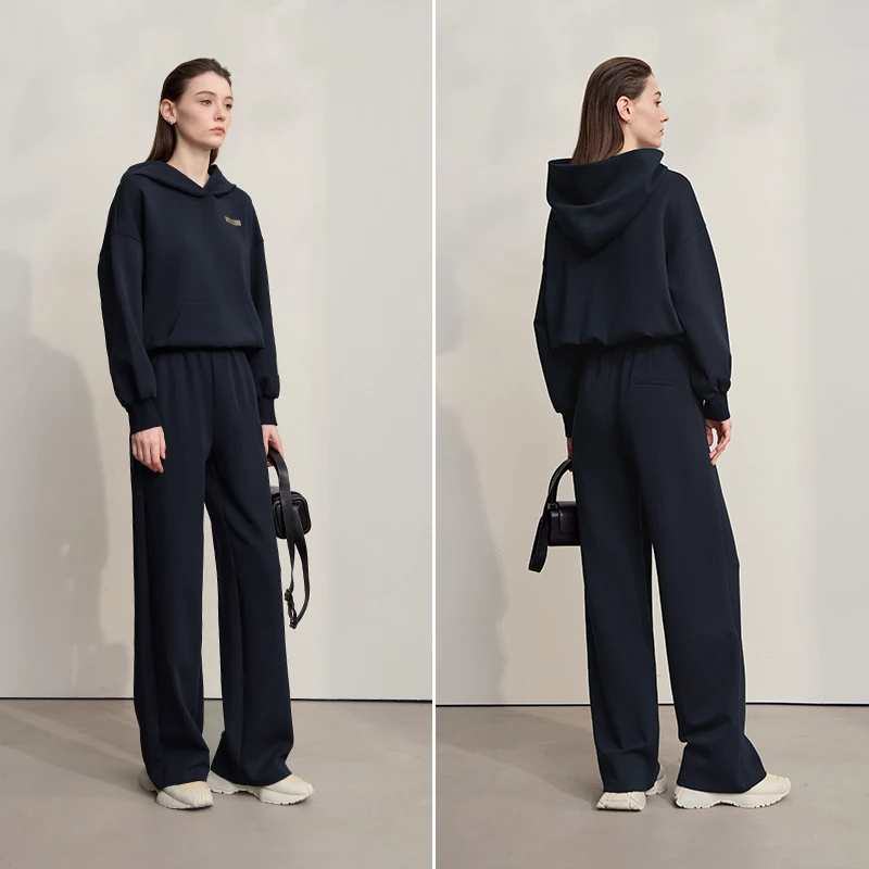 AMII Woman Sweatshirts 2025 Autumn New Long Sleeves Printed Cotton Female Sweatshirt Loose Casual Style Hoodies Woman 12523014