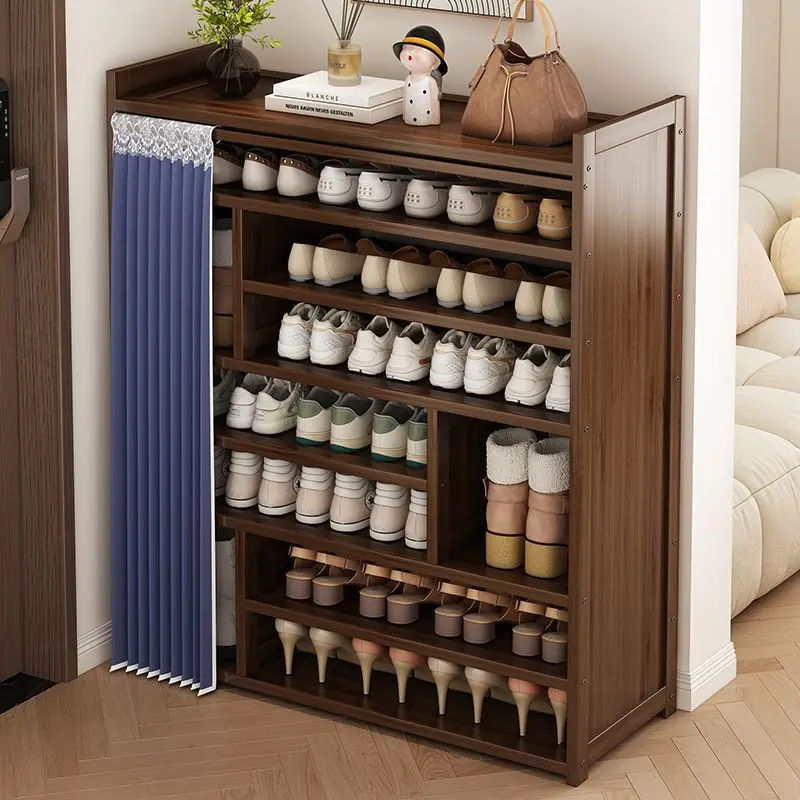 Simple Multi Layer Shoe Rack Enclosed Entryway Dustproof Large Integrated Storage Shelf Storage Cabinet Shoe Rack Shoes Cabinet