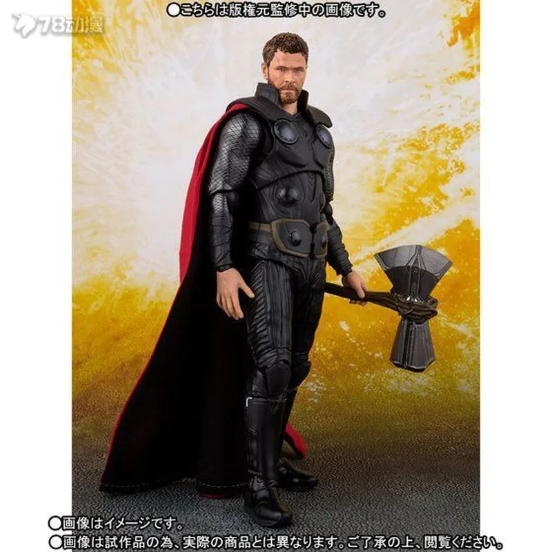 BANDAI Original S.H.Figuarts Avengers: Infinity War – Thor Anime Actionfiguren Spielzeug für Jungen Weihnachtsgeschenk Sammlermodell