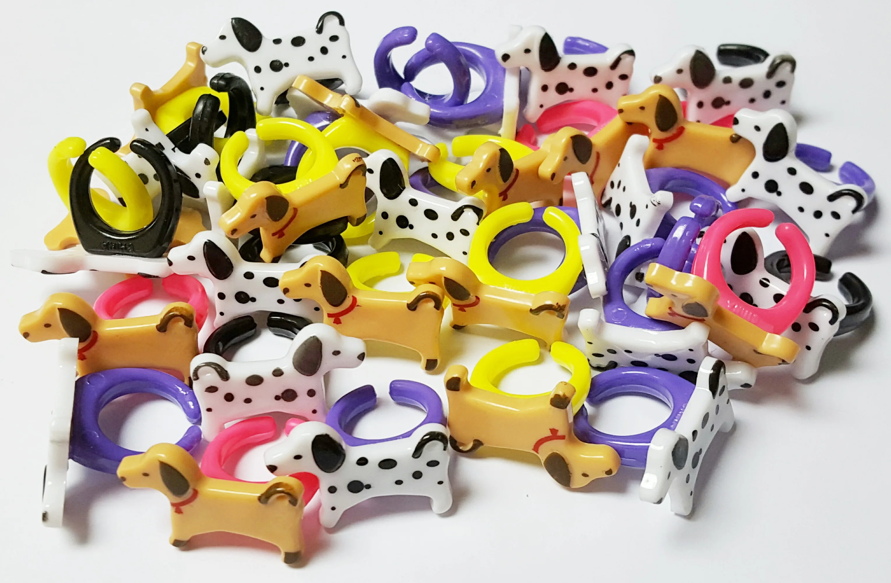 500 pcs, Dog Rings Decoration, Pinata Filler, Cake Topper, Novelty, Kids Party Favor, Gift, Toy Prize, game gift, souvenirs