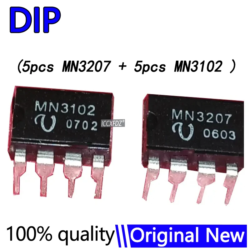 10Pcs/lot 5pair (5pcs MN3207 + 5pcs MN3102 ) New DIP-8 BL3102 BL3207 DIP8 DIP