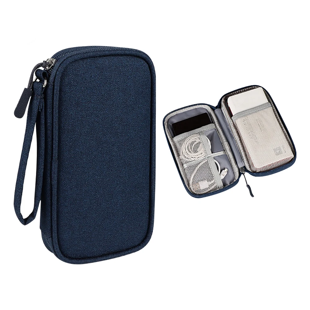 

Storage Bag for Power Bank Cable Case Earphone Oxford Cloth Earphone Phone Holder Case for Travel Waterproof Antifouling