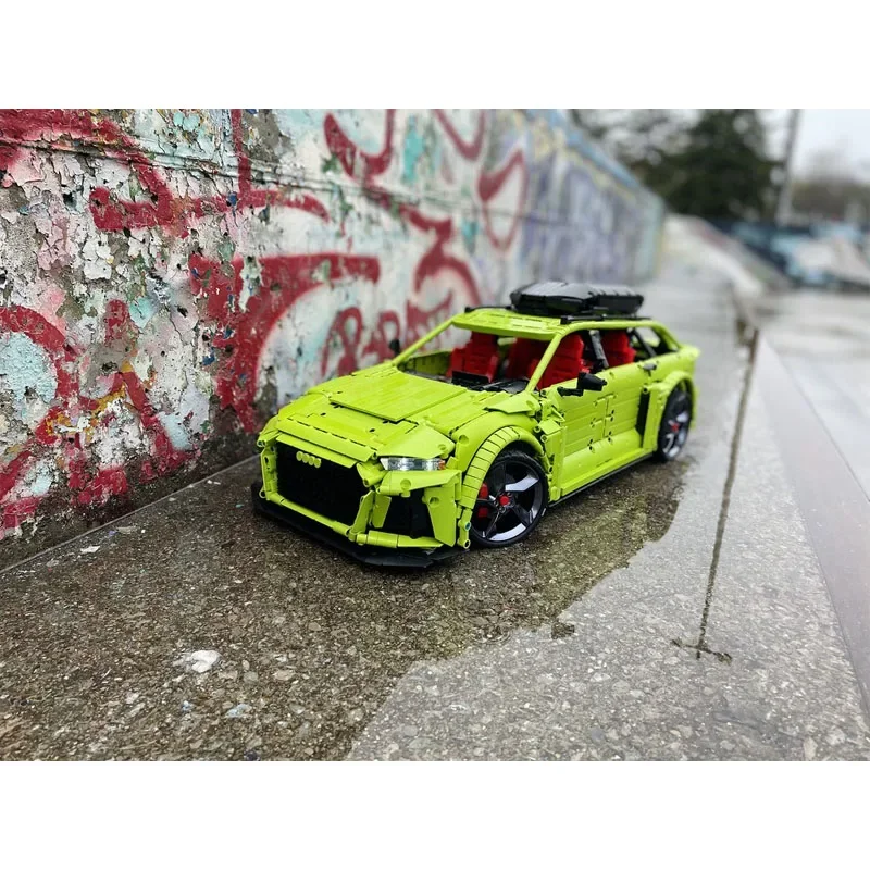 Famous Designer New MOC-150275 RS6 Multiple Colors Super Sports Car Building Block Model 4549 Parts Kids Birthday Toy Gift