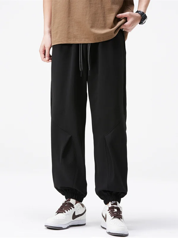 

Новые мужские повседневные брюки для весны и лета, рабочие брюки для активного отдыха, свободные брюки с манжетами, модные спортивные городские брюки