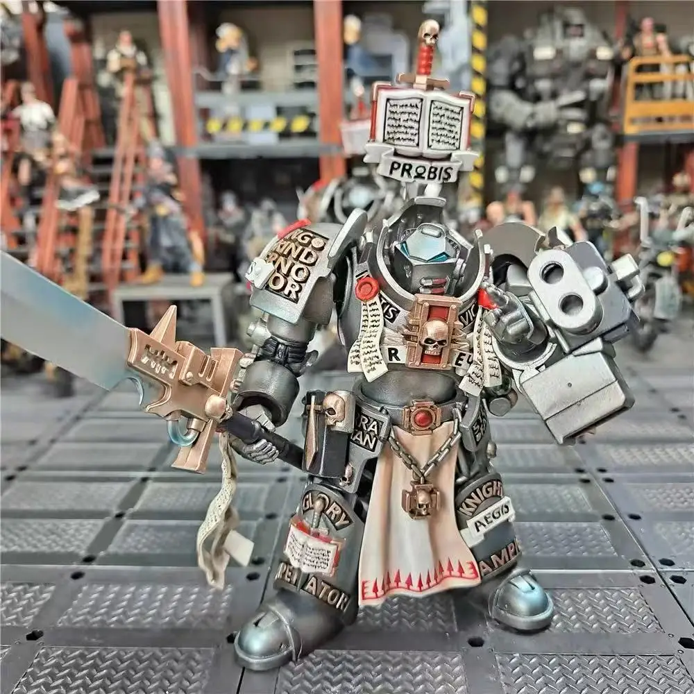 【JOYTOY】1/18 Figura de acción Warhammer 40K Caballeros grises Terminator Jaric Thule Modelo de juguete