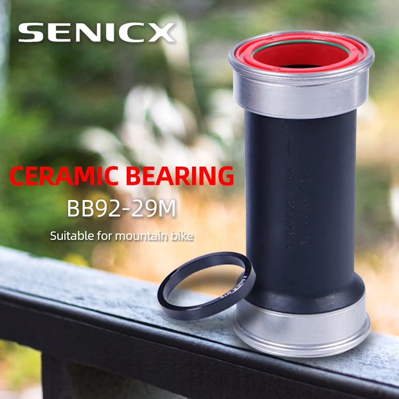 SENICX Rower górski Ceramiczny wspornik dolny Pasuje do SRAM DUB 28,99 mm Oś Mtb Mechanizm korbowy Środkowy wał rowerowy Press Fit BB92