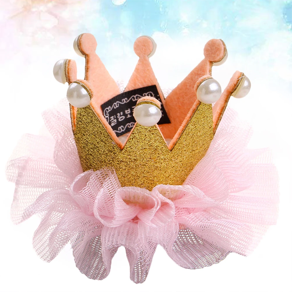 

Dog Crown Puppy Pet Headgear Hats for Birthday and Cats Pets Cosplay
