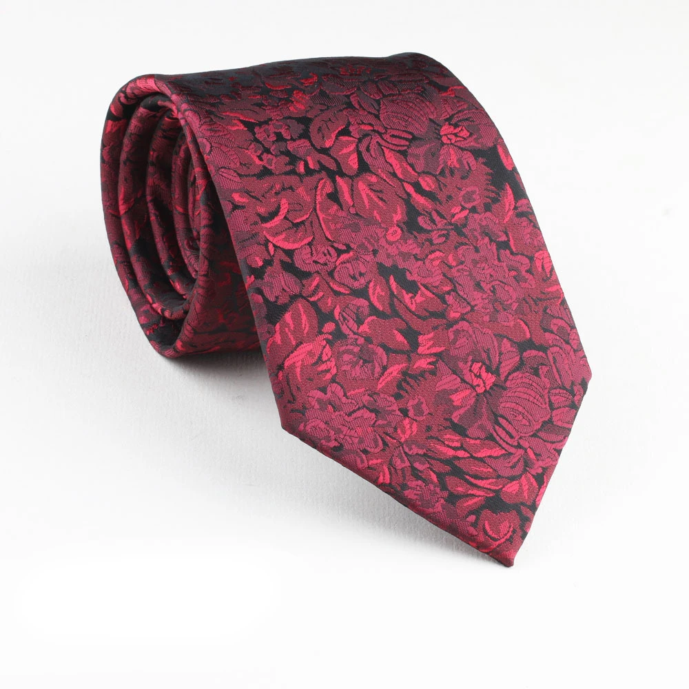 2025 New Floral White Neck Ties For Men Luxury Black Neckties Wedding Tuxedo Pocket Square Polyester Jacquard Bowties Soft Hanky
