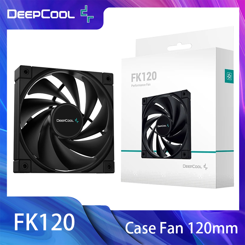  1-6PCS DeepCool FK120 PC Case Fan 120mm Computer CPU Cooler Fan 4 pin PWM Water Cooling Fan Radiator CPU Heat Sink Fans 