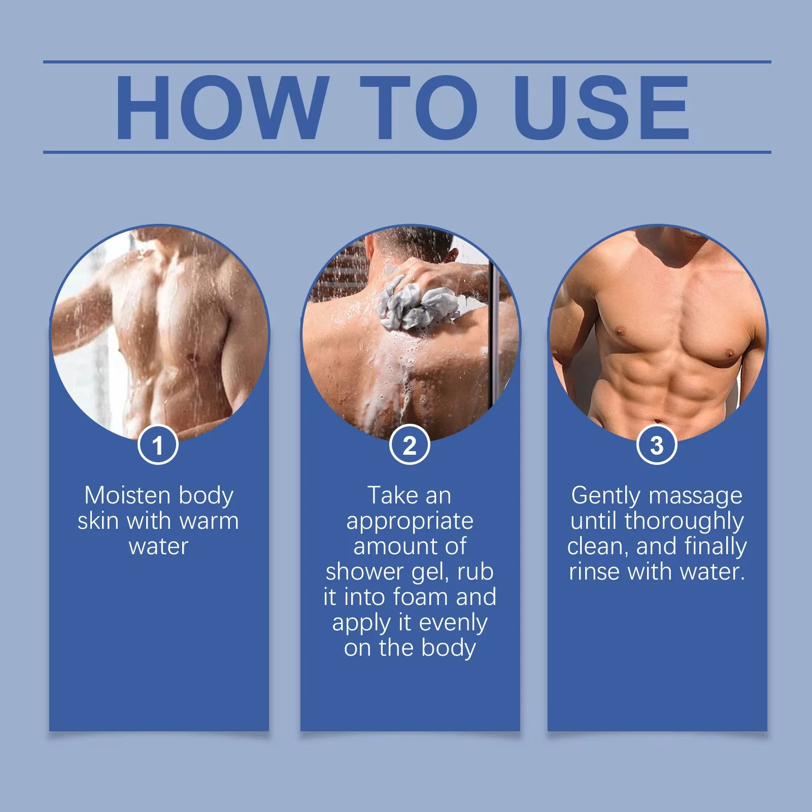 

Hyaluronic Men Shower Gel Long Lasting Fragrance Improve Brighten Deep Moisturize Refresh Skin Help Exfoliator Body Wash Lotion