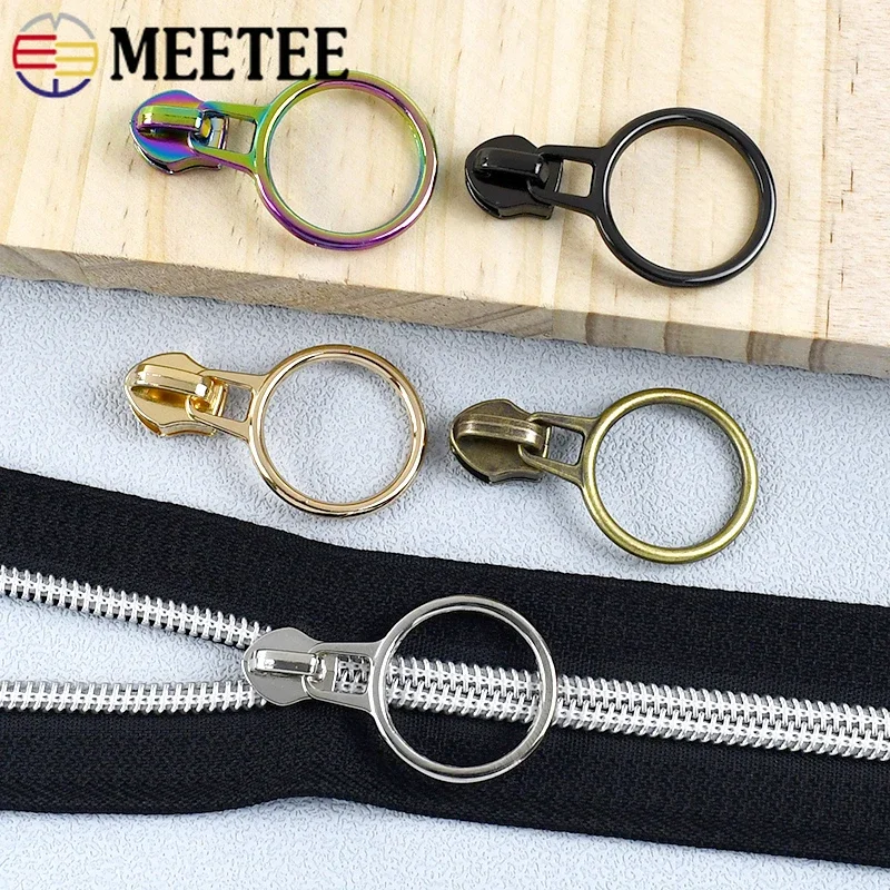 10-30 قطعة ميتي 5 #   حلقة النايلون سستة المنزلق حقيبة الملابس السحابة إكسسوارات الأجهزة الخياطة الملابس البريدي مجتذب رئيس طقم تصليح