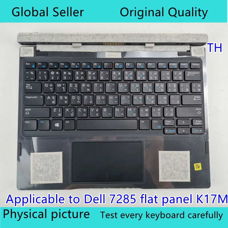 Dell 7285 Flat Two in One 키보드 K17M Thai 및 Japanese Black (배터리 없음) 용 오리지널 브랜드