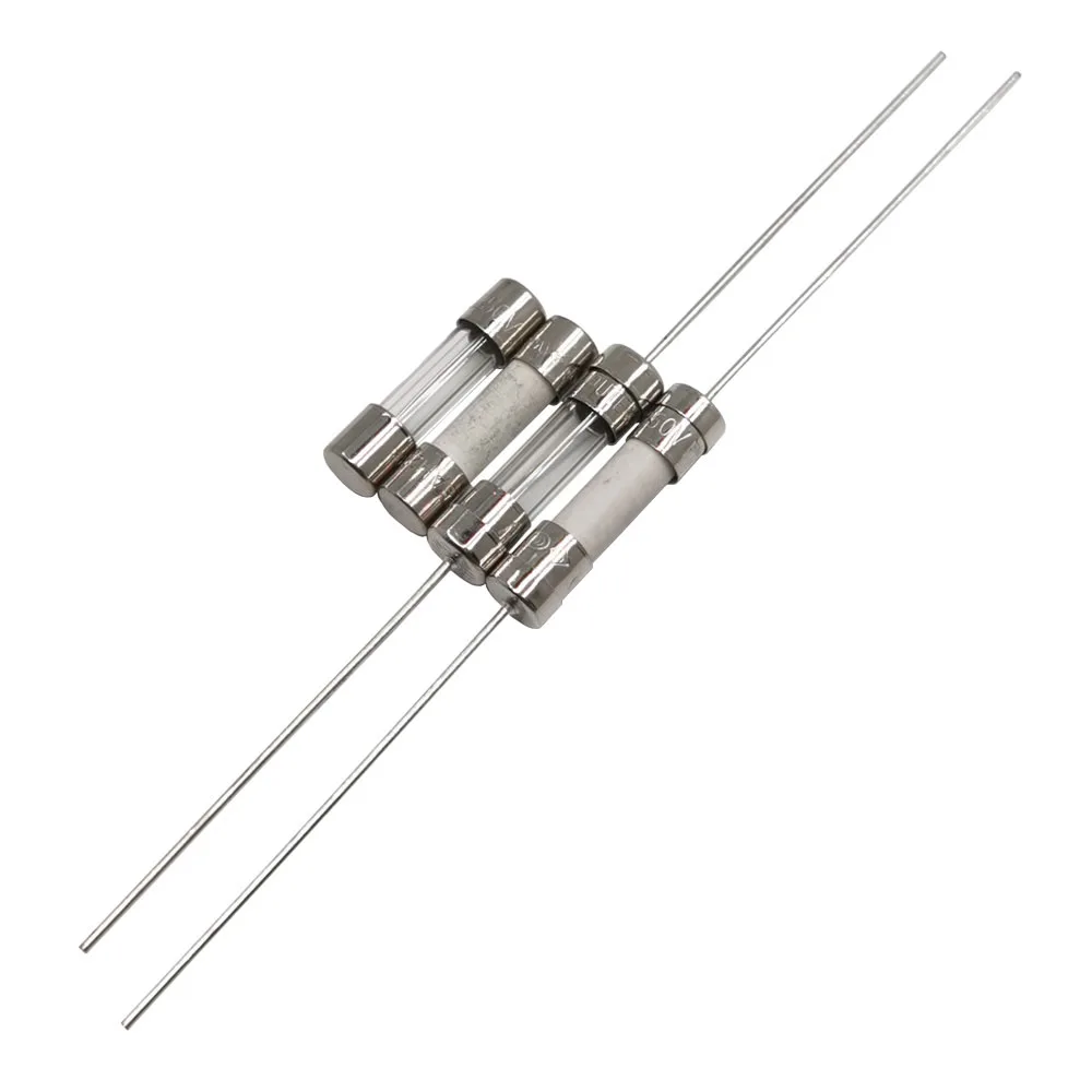 セラミックチューブt6.3ah250v 5x20mm 6.3a 250 v低速ブローセラミックヒューズ6.3アンペア250ボルト0.2x0.78インチセラミックチューブ時間遅延ヒューズ (20個)