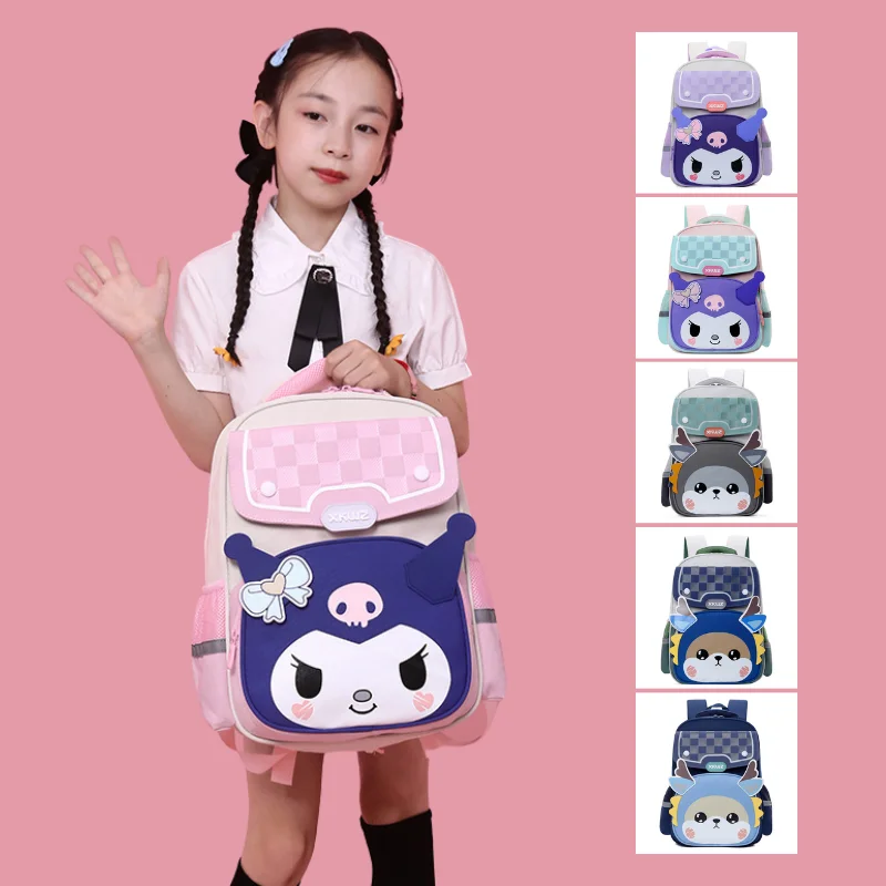 

Elementary high-capacity School bag Load Reduction Spine Backpack Boys and Girls Cartoon Cute Backpack Waterproof backpack