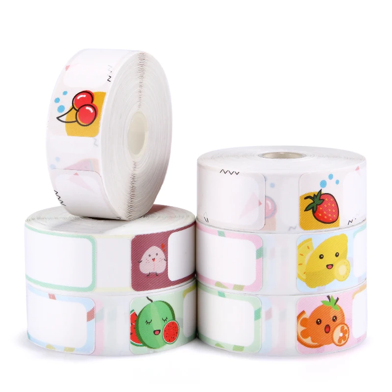 Original Niimbot D110 Waterproof Thermal Label Paper Fruits and Flowers Styles for Niimbot D11 D110 D101 Printers Etiqueta Papel